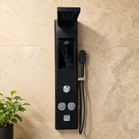 Luxury 4 Way Shower Panel with inbuilt Water Heater