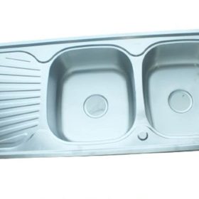 Double Stainless Kitchen Sink (120cmX55cm)