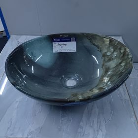 Frencia Countertop Basin (Rain Forest Green)