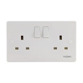 TRONIC 2X 13A SLIM TWIN SWITCH SOCKET