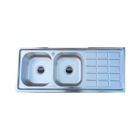Double Bowl Single Drain Kitchen Sink
