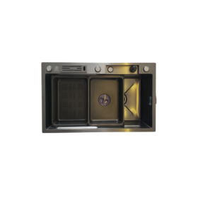 Smart Kitchen Sink Honey Comb (Satin / Gun Grey)