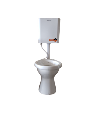 P-Trap Toilet + Top Flush Cistern (Plastic)