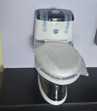 Doraware One Piece Toilet (Black & White)