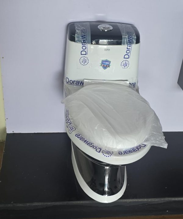 Doraware One Piece Toilet (Black & White)