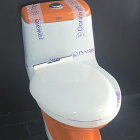 Doraware One Piece Toilet (Orange & White)