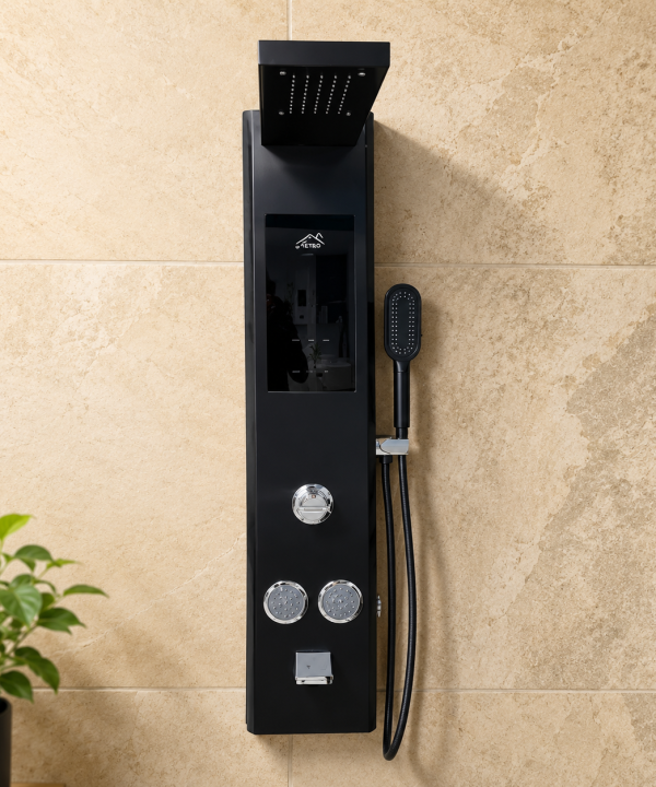 Luxury 4 Way Shower Panel with inbuilt Water Heater