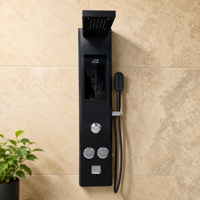 Luxury 4 Way Shower Panel with inbuilt Water Heater