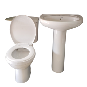 Close Couple Toilet Set - Synova (White)