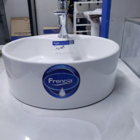 Counter Top Basin - Round White (WB017)