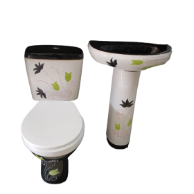 Close Couple Toilet - Synova (Black)