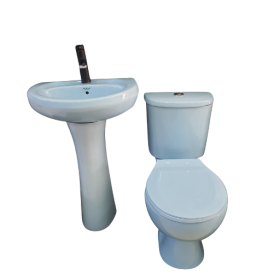 Close Couple Toilet - (Blue)